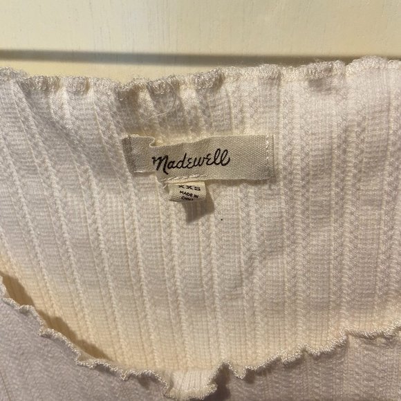 Madewell Ruffled Rib Top - Picture 4 of 5